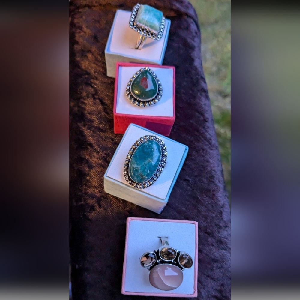 Handcrafted Square Amazonite Ring (8) - Picture 12 of 12
